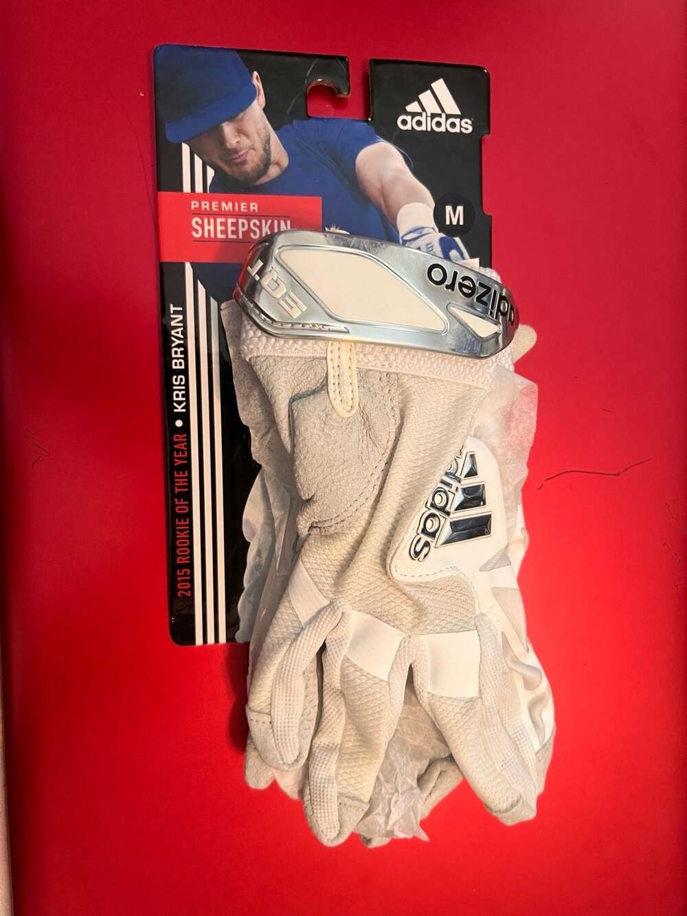 Adidas Adizero EQT 3.0 Kris Bryant Batting Gloves White Size Large